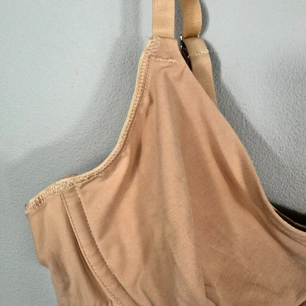 NWT Hanro 34B Cotton Sensations Unlined Nude Underwire Bra
